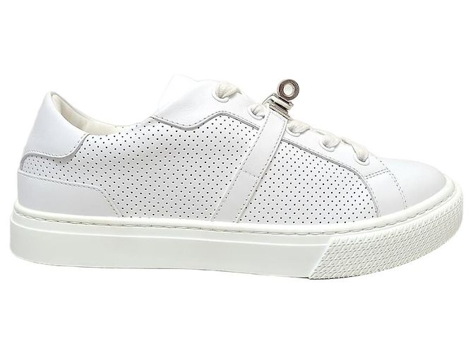 Hermès Baskets White Silver Day Kelly Blanc