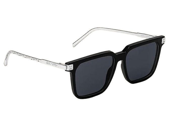 Slender Louis Vuitton Rise Square Sunglasses Black Acetate Frame