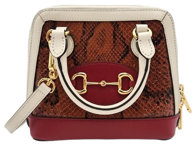 Horsebit 1955 Gucci Mini bolso Horsebit Python Multicolor 