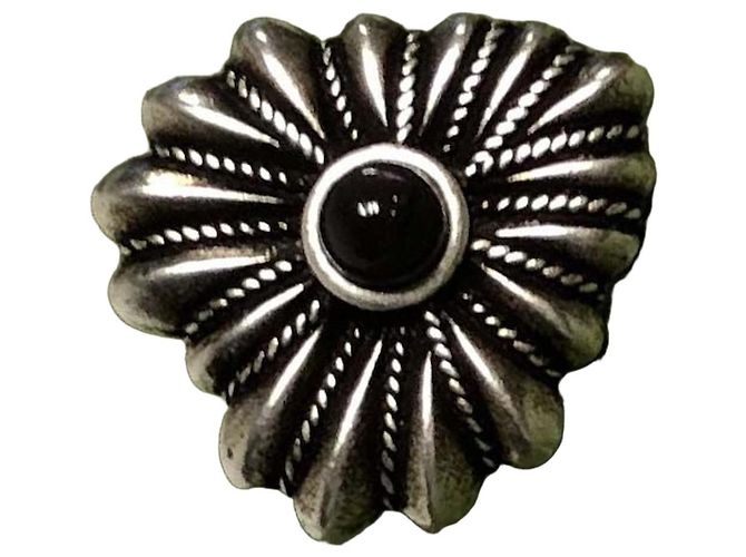 Gucci Broche Cœur Entrelacé Argent Doré