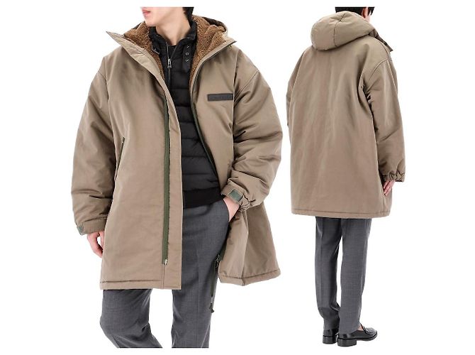 Moletom oversized Acne Logo Patch em shearling com acolchoamento CXX Laranja