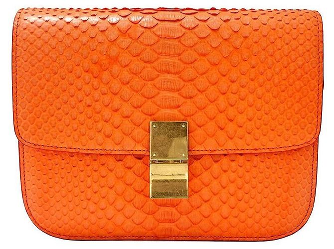 Céline Python Classic Box Arancione 