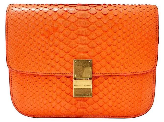 Céline Python Classic Box Orange 