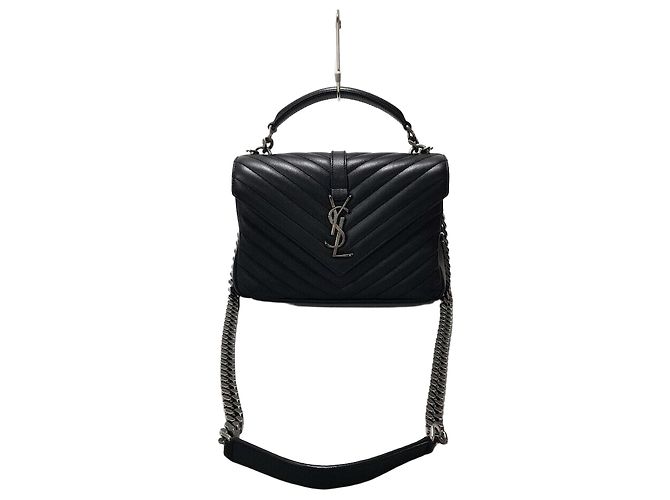 Saint Laurent Monogram College Medium Noir