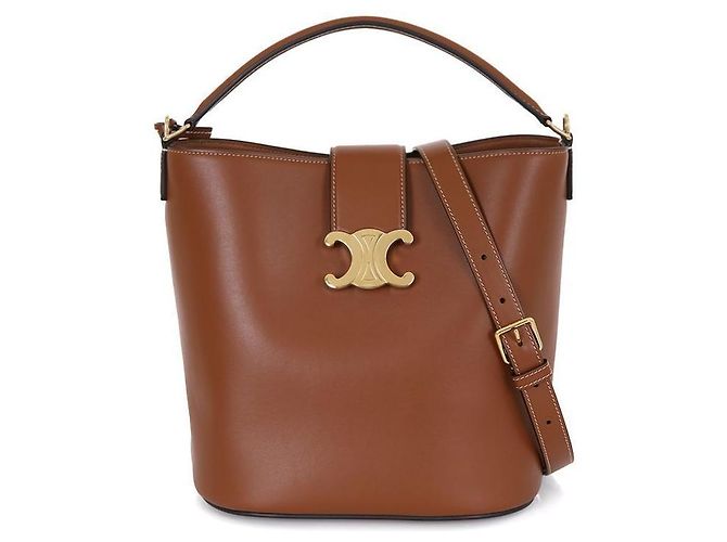 16 Céline Borsa a secchiello Louise Medium Tan Marrone 