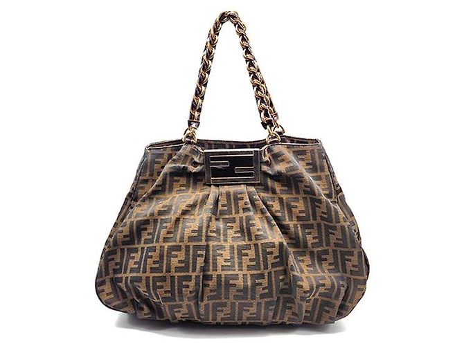 Fendi Bolsa de Ombro com Corrente Juka Mia Large Multicor