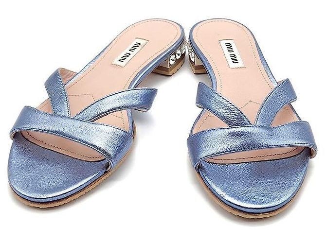 Miu Miu Pantofole con perline Multicolore