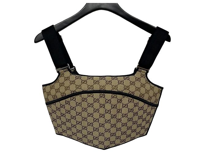 Gucci Top de lona GG Multicor