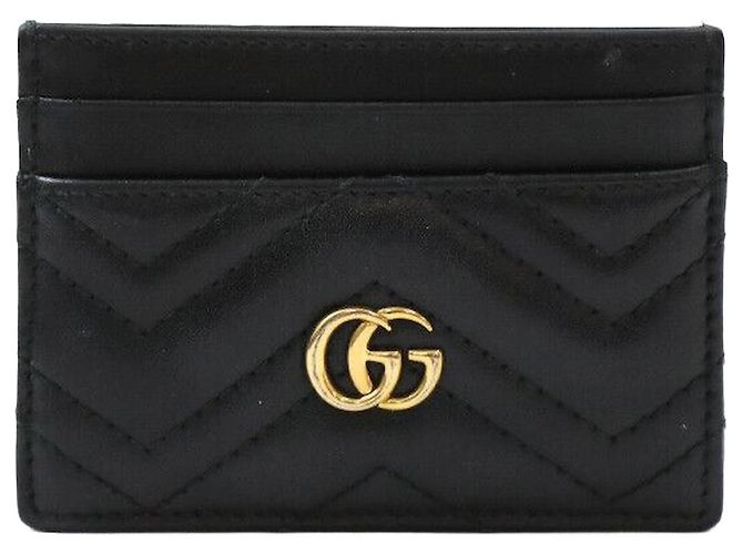 Gucci Matelassé Card Holder Black