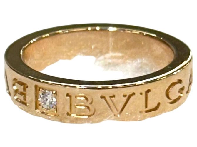 Bulgari Bague BB Diamond Or Rose
