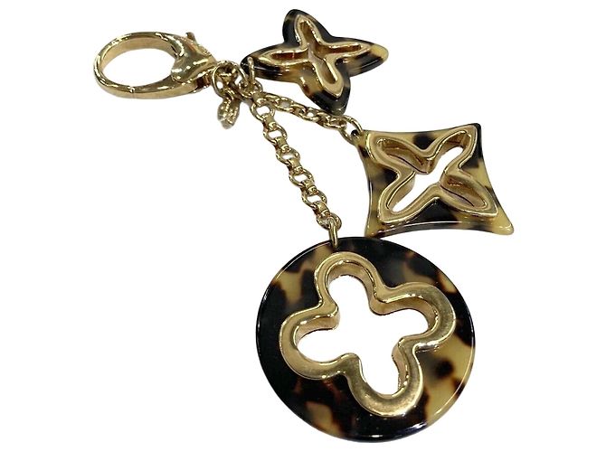 Louis Vuitton Monogram Leopard Gold Schlüsselanhänger und Taschenanhänger Mehrfarben