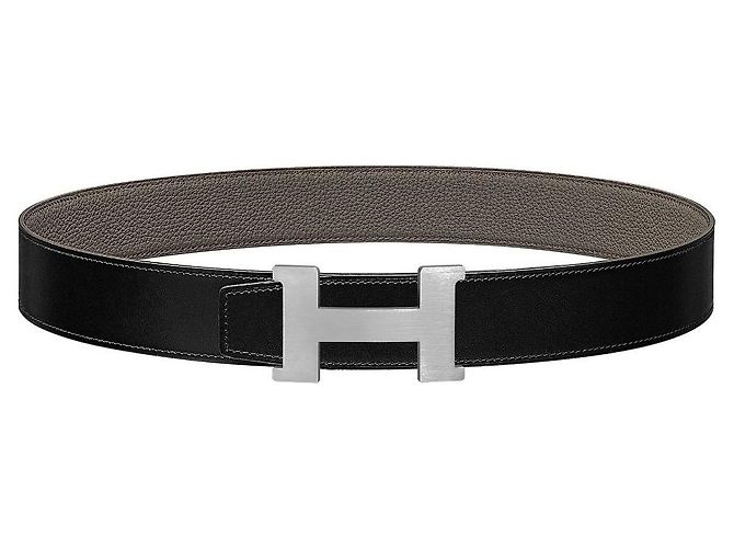 Hermès Reversible Leather Strap Belt with Gold Buckle Multiple colors