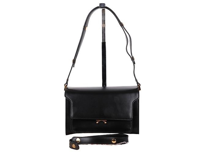Marni Schultertasche Trunk Schwarz, Größe Medium