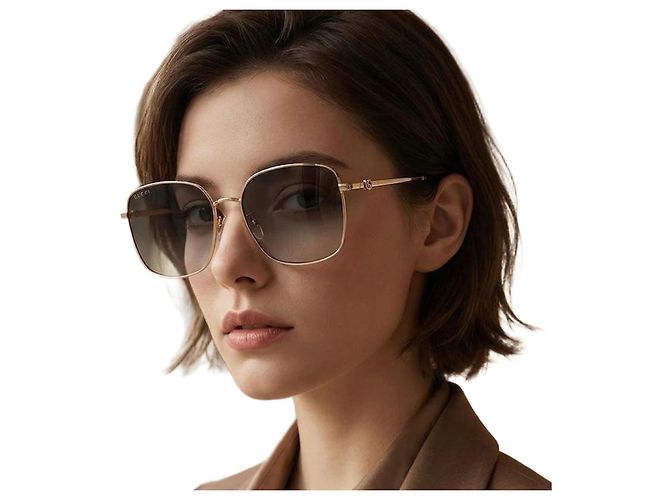 Gucci Gafas de sol Metal Oversized Multicolor