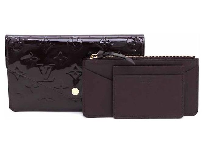 Louis Vuitton Jeanne Vernis Long Wallet Red