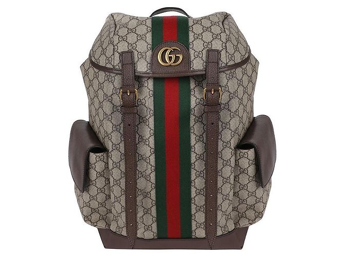 Gucci Medium GG Backpack Brown