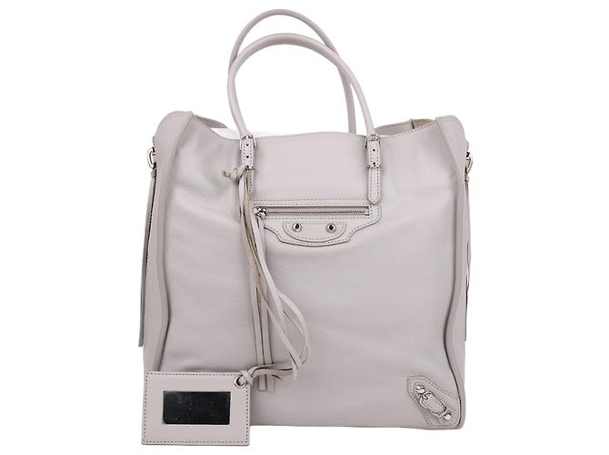 Balenciaga Medium Gray Tote Bag Brown
