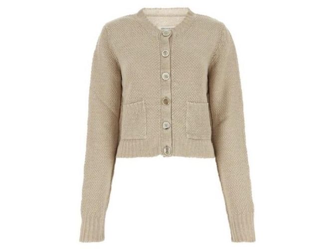 Maison Martin Margiela Signature Stitch Knit Cardigan stamp: Orange