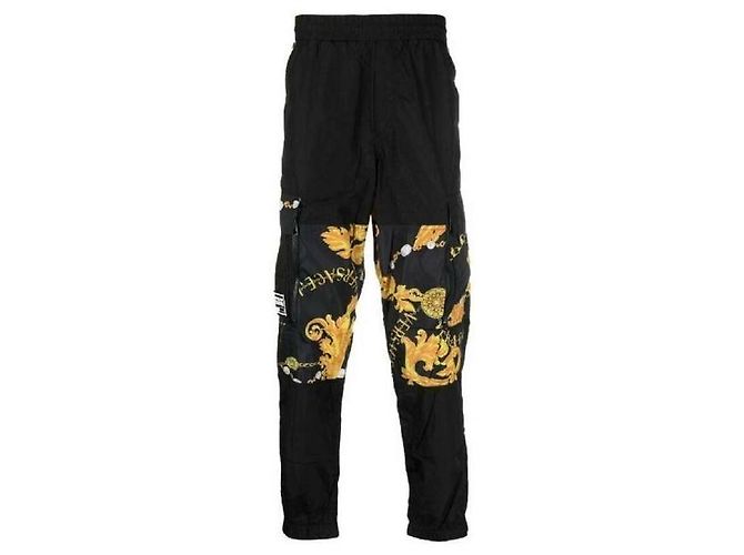 Versace Pantaloni Cargo Nero