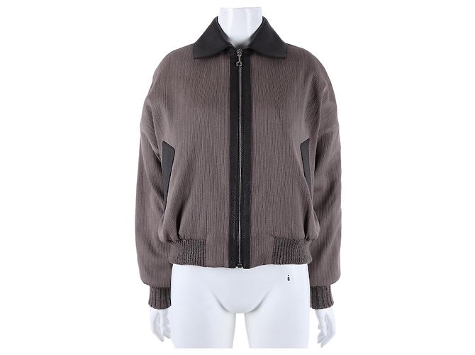 Hermès Zip-Up Jacket Brown
