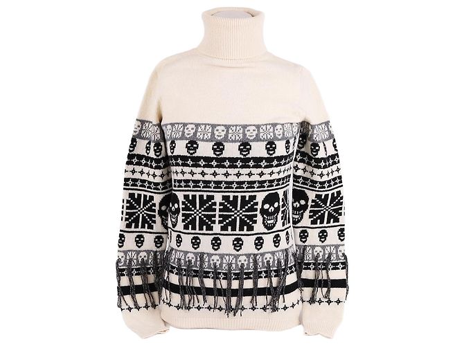 Philipp Plein Limitierter Wollpullover für Damen XS Weiß