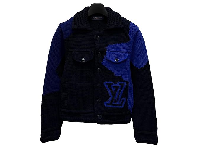 Louis Vuitton Intarsia Heavy Wool Cardigan Jacket Multiple colors