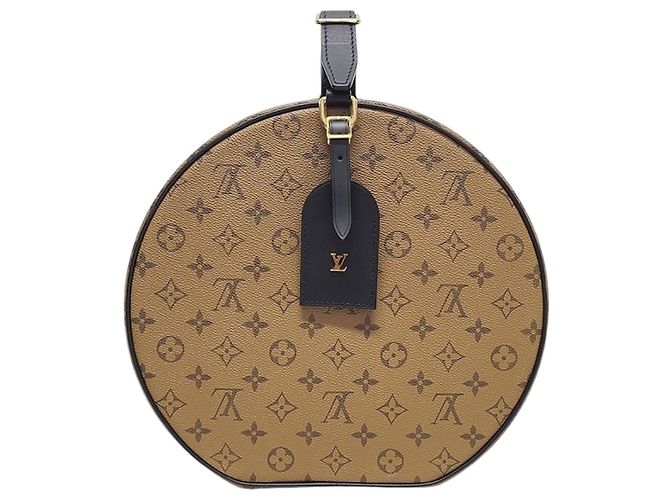 Louis Vuitton Sac cabas Hatbox en toile Monogram Reverse Marron