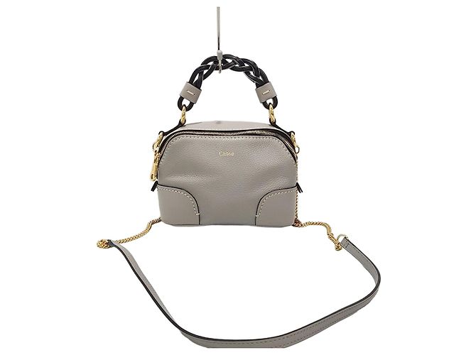 Chloé Borsa a tracolla Daria Mini Chain Marrone 