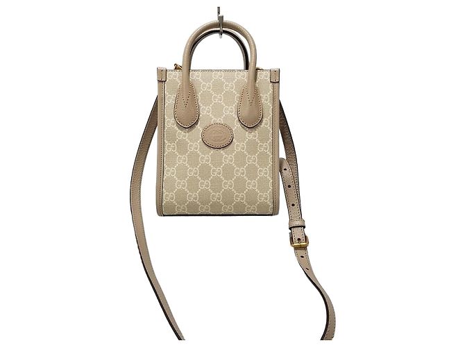 Gucci Mini borsa a tracolla Interlocking GG Marrone 