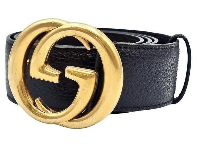 Gucci Interlocking Leather Belt Brown