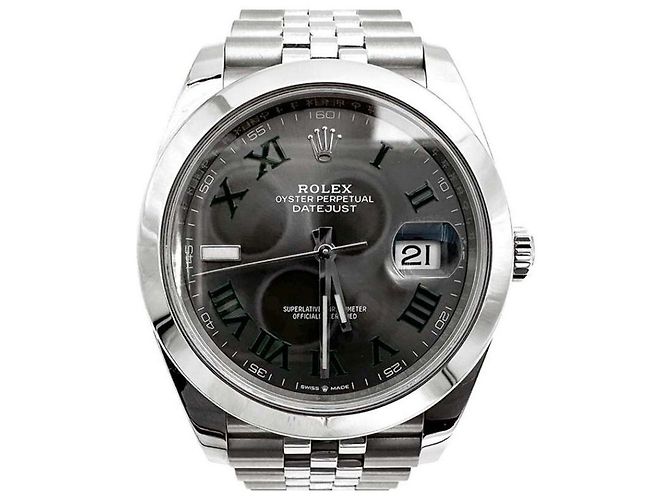 Rolex Datejust Uhr aus Stahl Mehrfarben