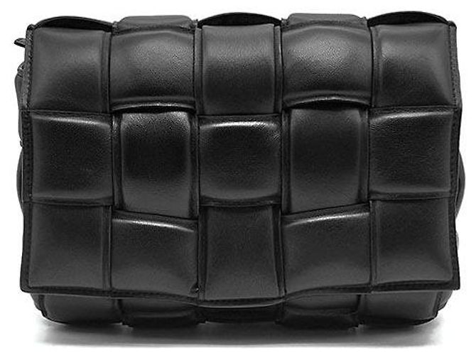 Bolsa Cassette acolchoada Bottega Veneta Preto