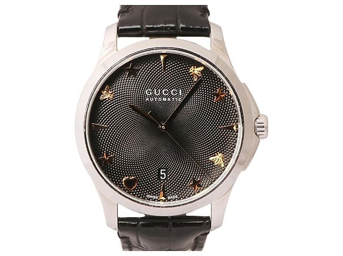 Gucci Relógio Automático G-Timeless Gold Preto