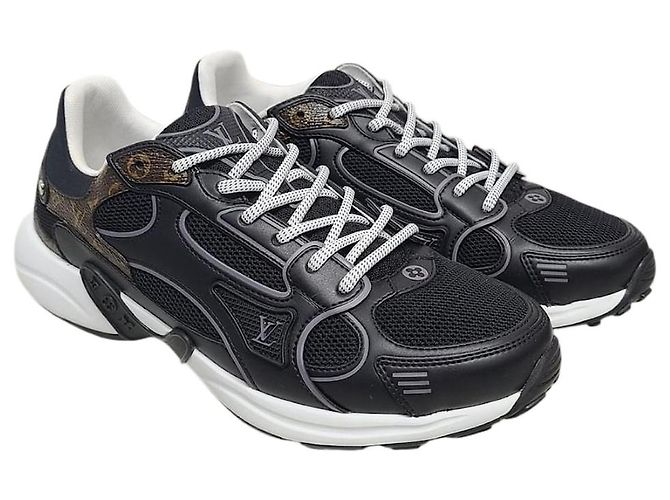 Louis Vuitton Black Monogram LV Olympia Sneakers