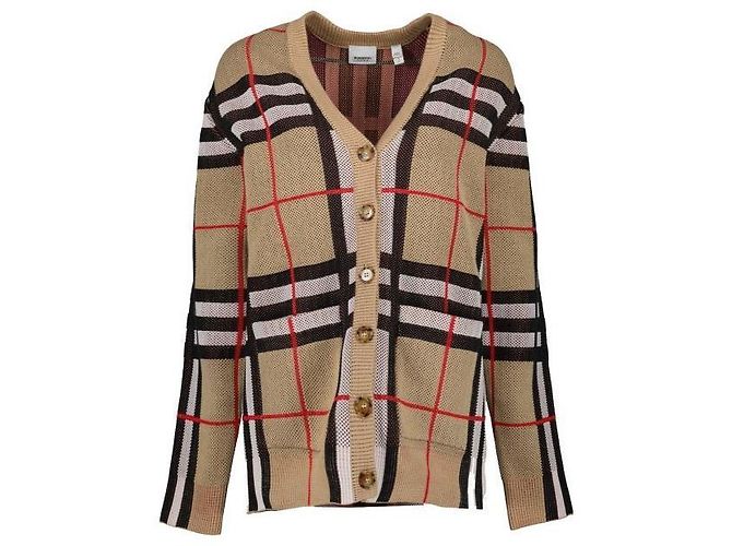 Burberry Technischer Baumwoll-Cardigan Mehrfarben