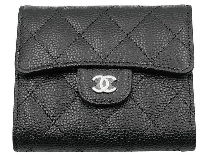 Chanel Caviar Wallet Black
