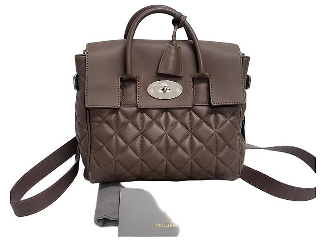 Mulberry Napa Kara Delevain Backpack Brown