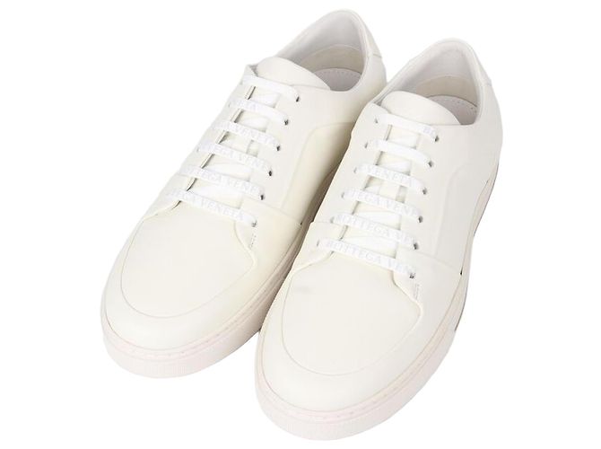 Bottega Veneta Baskets Speedster en cuir blanc