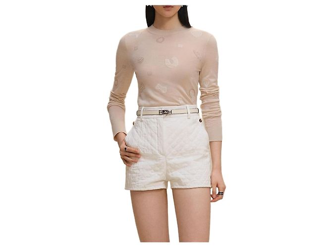 Hermès Leichter Langarmpullover Mehrfarben 