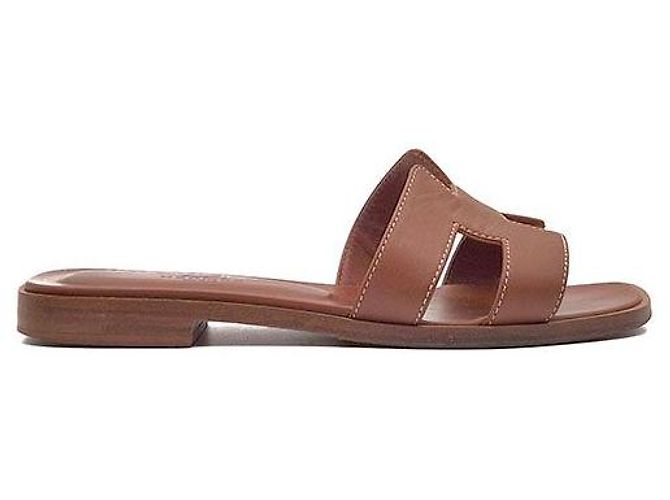 Hermès Ciabatte Oran Rosso 