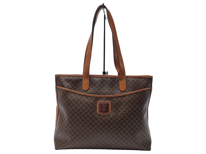 Céline Sac Cabas Macadam Sac à Épaule Unisexe (Grade Article Rare) Marron