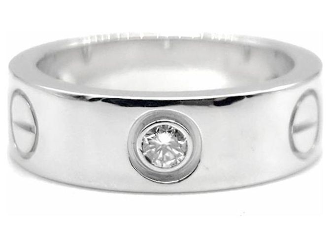 Cartier Diamond Love Ring Silber