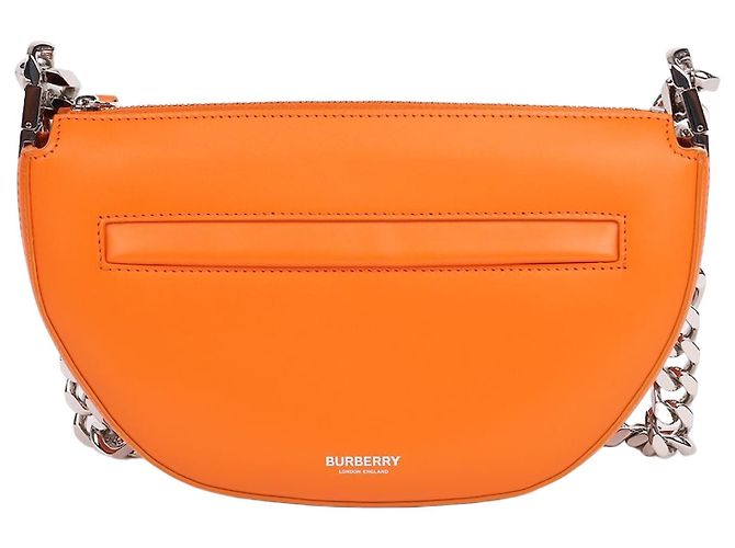 Burberry Olympia Orange Mini Chain Bag