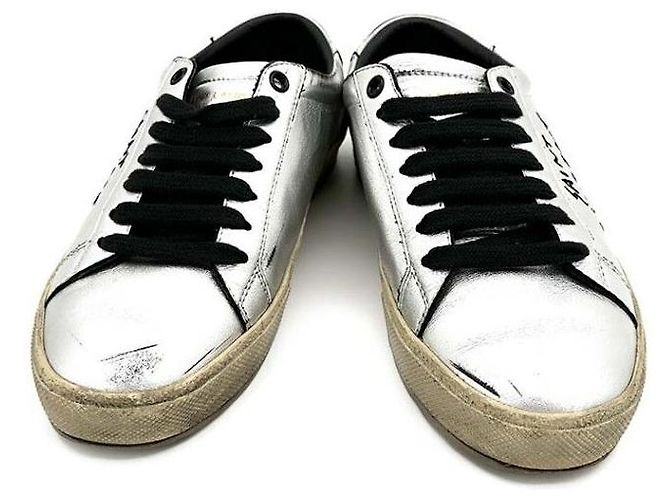 Saint Laurent Sneakers Argento