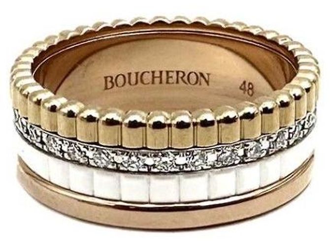 Boucheron Anello Quattro Diamond Multicolore
