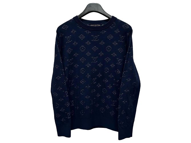 Louis Vuitton Monogramm-Strick Blau 