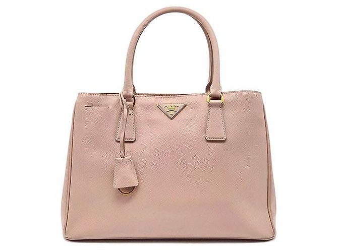 Prada Borsa Tote e Borsa a Spalla Saffiano Lux Rosa
