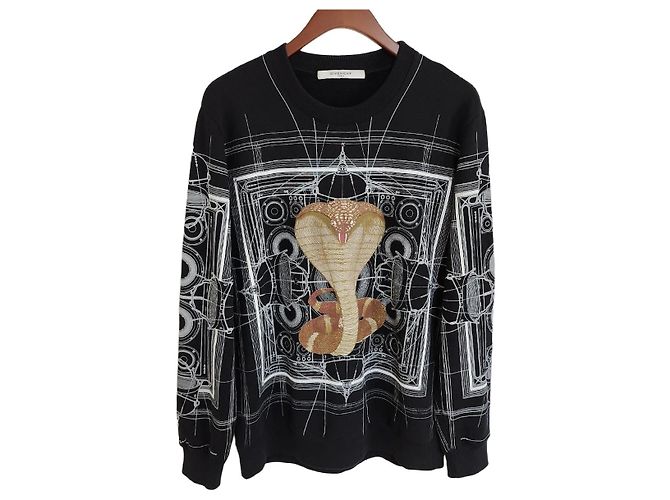 Givenchy XS Black Snake Sweatshirt