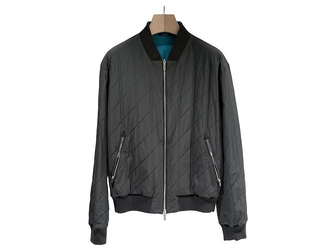 Hermès Giacca reversibile trapuntata in nylon Multicolore