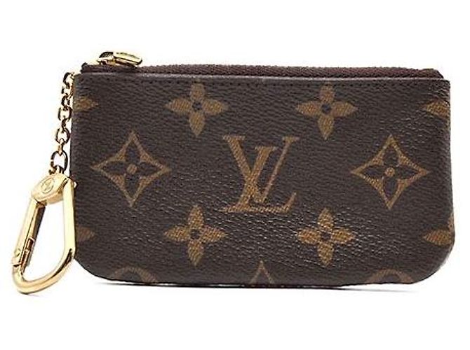 Louis Vuitton Monogram Key Pouch Brown